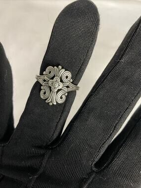RETIRED JAMES AVERY STERLING SILVER TRACERY CROSS RING SZ 7